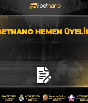 Betnano Hemen üyelik